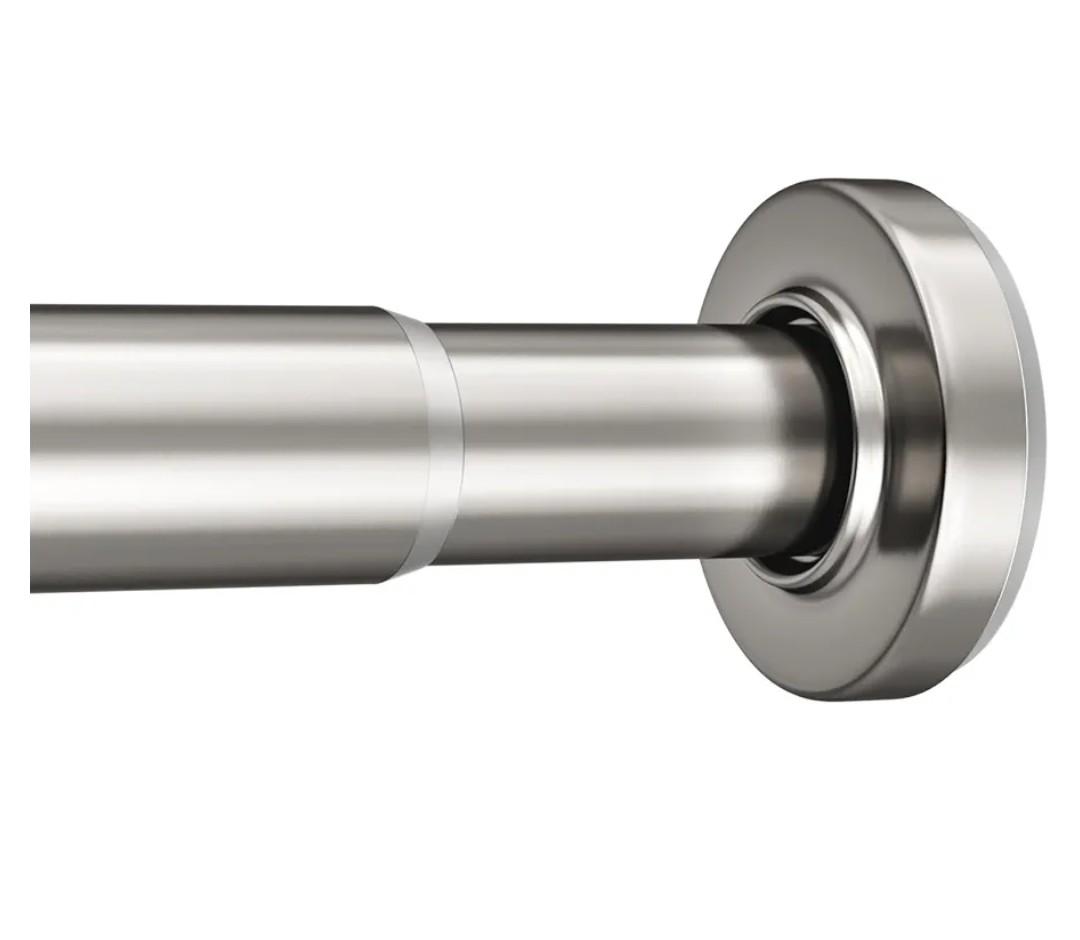AmazerBath Spring Tension Shower Curtain Rod, 31-75 Inches Heavy Duty Tension Rod Rust Proof Bathroom Curtain Rod, Adjustable No Drill Easy Segmented Installation