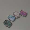 Pill Box 2 Compartment Medicine Pill Case,Portable for Pocket or Purse Pill Box Decorative Metal Medicine Vitamin Organizer Unique Gift（4PCS）