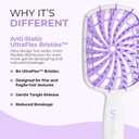 FHI Heat UNbrush Plus Curly Hair Brush for Gentle & Effective Detangling on Wet or Dry Fragile Hair Types Detangler Brush w/ 84 UltraFlex Bristles, Ultra-light, Vented, Anti Static Hairbrush