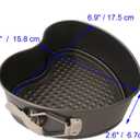 7 Inch Heart Cake Mold Springform Pan, Heart Shaped Baking Set, Nonstick Carbon Steel, for Wedding, Birthday, Cheesecake, Homemade DIY Projects