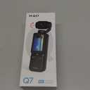 W & O Vlogging Camera with 180 Rotating Lens, Pocket Body Camera with Audio & Video Recording,7-Hour Battery, Handheld POV Cameras with 32GB Card, Easy One-Button Recording for Travel,Daily Life (Black)