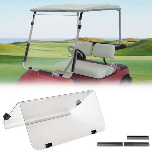 KEMIMOTO Golf Cart Windshield Compatible with G22 (2003-2006), Foldable Replacement Windshield with Anti-UV and Impact Resistant Acrylic