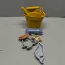 BLUE GINKGO Silicone Beach Toys - Modern Baby | Travel Friendly Toys Set | Silicone Bucket, Shovel, 4 Sand Molds, Beach Bag | Sand Toys for Toddlers, Kids - Yellow