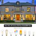 Large Size Outdoor Wall Light Fixtures, Exterior Lighting Fixtures Porch Sconces Wall Mounted, Waterproof Black Outdoor Wall Lanterns Lamps, Outside Lights for House Patio Front Door Entryway, 2-Pack