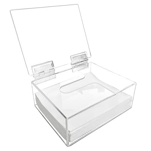 Earth Breeze Laundry Detergent Sheets Organizer - Clear Acrylic Dispenser with Lid for Laundry Room