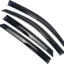 Window Visor Tape-on Side Deflectors Vent Rain Guard 2016-2020 Civic 10th 4-Door Sedan Vent Window Visors, Vent Deflector 4 pcs