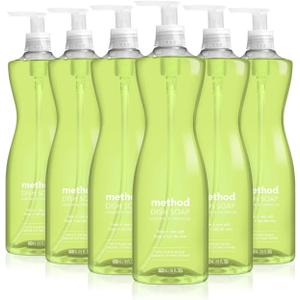 Method Gel Dish Soap, Lime + Sea Salt, Tough on Grease, 18 Fl Oz