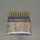 12 Colored Micro Pens 01 (0.25mm), Waterproof No-Bleed Through Extra Fine Point Fineliners for Bible Notes, Planner, Sketching, Journaling, Bullet Journal, Writing, Drawing, Note Taking