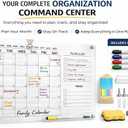 Acrylic Wall Calendar Medium Clear Dry Erase Wall Calendar 24x18 Acrylic Monthly Wall Planner for Home, Office & Family Reusable Transparent Wall Calendar with Markers