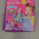 Play Purse for Toddlers with Accessories, Toddler Girl Toys 1 2 3 Years Old with Pretend Makeup, Keys, Smartphone, Toddler Toy Purse for Little Girls - Birthday Gift for Toddlers Girls Ages 2-3 - Blue