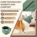 Dog Head Ear Warp Relief Ear Muffs Noise Protection (M-Head Circle(13.7"~18.9"), Green)