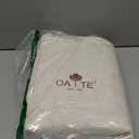 OAITE 100% Brushed Cotton Duvet Cover Queen Size Soft Breathable Durable Bedding with Zipper Closure - 3 Pieces Plain Simple Duvet Cover Set,2 Pillow Shams,1 Duvet Cover(90"x90") (Off White)