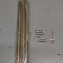 Brushed Brass M10 Threaded Extension Rod for Pendant Light, Island Lighting, Chandeliers,Lighting Fixture downrods & Stems,12 Inches 11.4mm OD (0.449) x 300mm L (11.81)