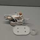 Electric Steamer for Clothes Mini Travel Iron with Steam Handheld Rotary Garment Iron Wrinkle Remover Fast Heat for T-shirt Pants Dress(Creamy-white)