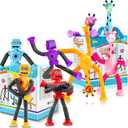 8pc Robot Giraffe Sensory Travel Toys for Toddlers Boy Ages 3 4 5 6 7 8, Airplane Activities Suction Autism Pop Tube Fidget Autistic Stocking Easter Basket Stuffer Valentine Gift for Kids