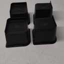 Bed Risers 2 inch, 3 inch, 4 inch, 6 inch, 8 inch Heavy Duty, Oversized Furniture Riser for Couch Sofa Table Chair Leg Frame Dorm, Support up to 6000 Lbs (Black 4 Pack, 4 inch)