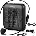 NORWII Voice Amplifier Wired Mini Portable Rechargeable with Personal Wired Microphone for Teachers, Classroom, Presentation, Tour Guides, Meeting, Coaches. Black