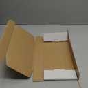 12x9x6 inch Shipping Boxes Set of 15, White Corrugated Cardboard Box Literature Mailer for Mailing Packing Moving and Storage