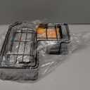 YASONIC Corner Shower Caddy, 5-Pack Adhesive Rustproof Stainless Steel Shower Organizer with Soap Holder, No Drilling Shower Shelf for Inside Shower, Dorm, Renters, Black