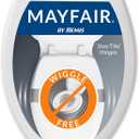 Mayfair Caswell Modern Slow Close Toilet Seat, Durable Plastic, Elongated, White