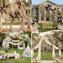 Metal Arch Backdrop Stand Wedding Arch frame Set of 3 (7.2FT/6.6FT/6FT) Gold Backdrop Arch Stand for Wedding Ceremony Birthday Party Baby Shower Graduation Ceremony Decoration