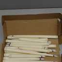 24 Pcs Flameless LED Taper Candles Battery Operated Candles 8.58'', 9.69'', 10.98'', 12.91'', 12.8'' Flameless Candlesticks Flickering for Halloween Christmas Church Wedding(Ivory)