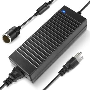110V AC to DC 12V Converter 10A 120W, Cigarette Lighter Adapter to Wall Plug 100-240V, Car Charger to Wall Plug Adapter Transformer Power Supply for Dash Cam, Inflator, Vacuum, Car Fridge, Car Devices