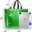 KeerxunBag 12Pcs Reusable Gift BagsIncludes Tissue Paper Gift bag with handle Birthdays Parties Holidays Weddings Medium 13x5x11in Green Gift Bags