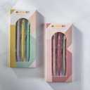 4 x DIVERSEBEE Black Ink Ballpoint Pens, 3 Pack Retractable No Bleed Bible Pens, Cute Aesthetic Pastel Pens for Teachers, Bible Study Journaling Supplies, School Office Gifts Accessories, 1.0mm (Blush)