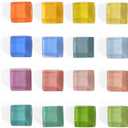 24 Colors Glass Fridge Magnets, Cute Jelly Refrigerator Magnets, Colorful Magnet Decoration for Kitchen, Office, School Whiteboard