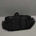 F-color Mesh Shower Caddy Portable, 8.3" Deeper Pockets Large Shower Caddy Bathroom Caddy for College Dorm Room Bathroom Essentials, 2 Handles Shower Bag Tote for Gym Rv, Camp with S Hook, Black (XL, 1 Pack X-Large Black)