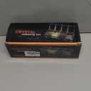 4 Pieces Clear Seasoning Box - Cruet with Cover and Spoon,Seasoning Rack Spice Pots for Sugar, Salt, Pepper and Other Spices