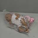 Lifelike Black Girl Reborn Baby Dolls Silicone Baby Doll 18 Inch Realistic African American Reborn Dolls Girl Real Life Dark Brown Skin Newborn Baby Toy with Accessories Toy Gift for Kids