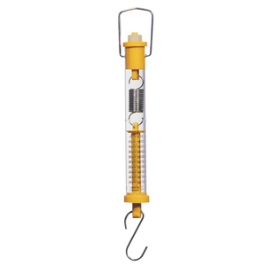 Tubular Spring Scale 5 Kilograms (5000 Grams) / 50 Newtons, Color: Yellow