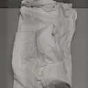 Awellife White Shower Curtain Linen Textured Boho Farmhouse Shower Curtains for Bathroom Fabric Liner, Long 72" W x 78" L