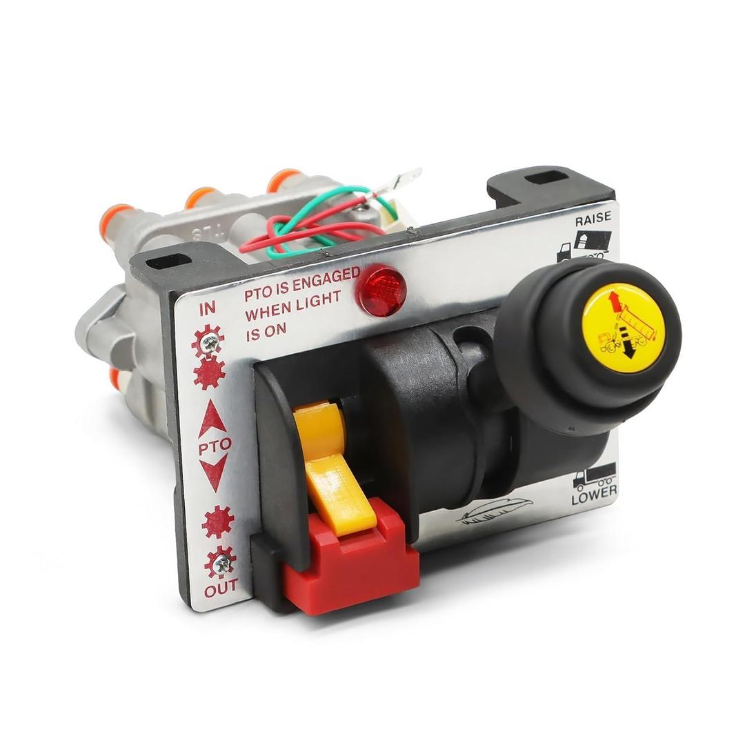 AV-295 Integral PTO Hoist Control Valve, Pneumatic Dump Pump Control Compatible with Tipper Truck Hydraulic System, 328388-79X 329358X K90 Replacement Valve