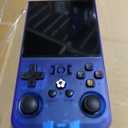 R36 Max Retro Gaming Console, Retro Handheld Console 4.0'' Screen Linux System, 64G TF Car, 4000mAh Rechargeable Portable Pocket Arcade, Transparent Blue
