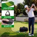 Gemscream 20 Pcs Golf Practice Set for Adults, Father's Day Dad Gifts Including 3 in 1 Hitting Mat, Golf Putting Cup with Flag, Putter Green Training Set with Ball Tee Towel Hat Bag for Indoor Outdoor