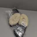 EverFoams Women's Bootie Slippers Faux Fur Ladies Bedroom House Shoes with Memory Foam and Indoor Outdoor Rubber Sole (9-10, Charcoal Black)