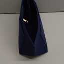 Felt Purse Organizer Insert for Longchamp Le Pliage M Handbag Insert (Dark Blue, Medium)