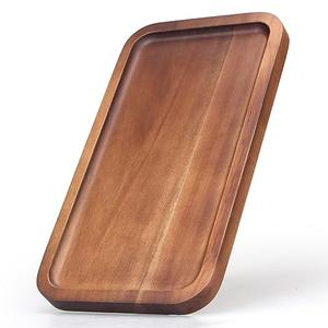Small Wooden Platters Rectangle Mini Charcuterie Boards Acacia Wood Serving Trays Home Decor Cheese Board Cake Appetizer Plates Kitchen Charcuterie Platter for Food Dish Dessert Snack Tray