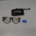 Gaoye Blue Light Blocking Glasses, Retro Round Eyewear Frame Anti Eyestrain Computer Glasses for Women Men (Tea Leopard/Transparent Lens)