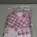 Avont 3 Pack Washable Female Dog Diapers, Reusable Period Diapers Cover for Girl Doggies Heat Cycle, Incontinence -Pink/Black/Brown Plaid(L)