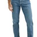 Wrangler Authentics Men's Classic 5-Pocket Regular Fit Jean, Vintage Blue Flex, 36W x 29L
