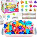 Magic Water Toy Elf Kit, Water Fairy Water Gel Kit with 12 Magic Gels, 12 Shape Molds, Fun Summer Toys Gifts Kids Birthday Party Favors, DIY STEM Aqua Kits Boys Girls Toys for Age 3+(12 Colors)