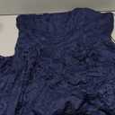 Dressystar Women Halter Lace Wedding Guest Dress Hi-Lo Cocktail Party Bridesmaid Formal Dresses (X-Large, Navy)