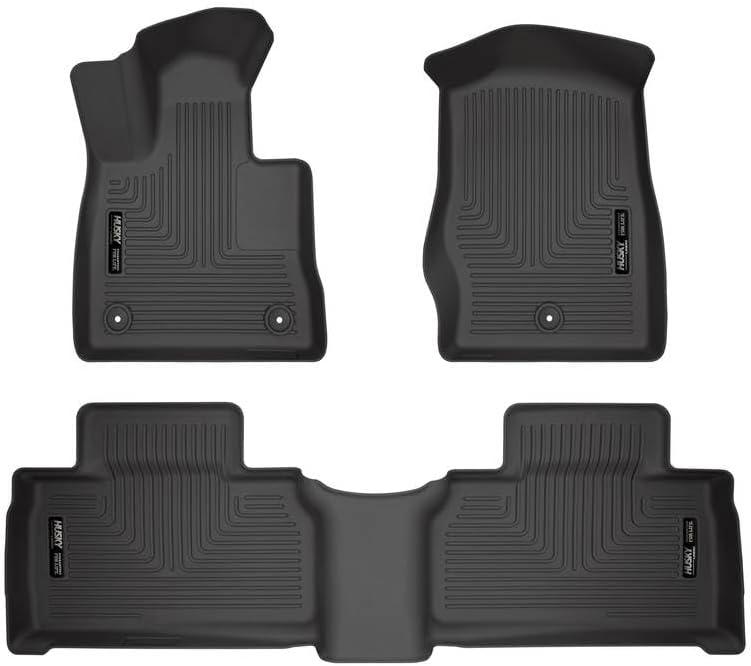 Husky Liners Weatherbeater Floor Mats | Fits 2020-2026 Ford Explorer | Front & 2nd Row, 4-pc Black - 99321