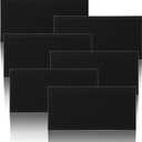 6 Pack Black Bar Mat - 6" x 12" Rubber Bar Mats for Countertop, Non-Slip Spill Mas for Bartending, Coffee, Kitchen & Home Bars, Durable PVC Bars Top Mat for Glasses & Drinks
