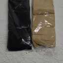 MANZI 12 Pairs Lady's Sheer Knee High Stockings for Women (Black and Nude)