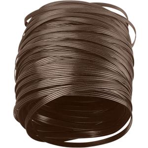 230Ft/1.1Lb Wicker Repair Kit, Wicker Repair Supplies, Flat Plastic Rattan Weaving Material for Rattan Patio Furniture Sofa Chair Table Repair and Storage Basket (Dark Coffee with Ribbing)
